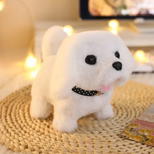 Interactive Plush Dog Toy with Realistic Motion and Sound