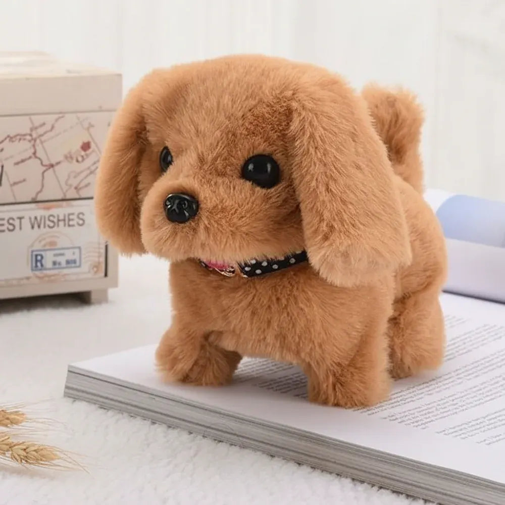 Interactive Plush Dog Toy with Realistic Motion and Sound