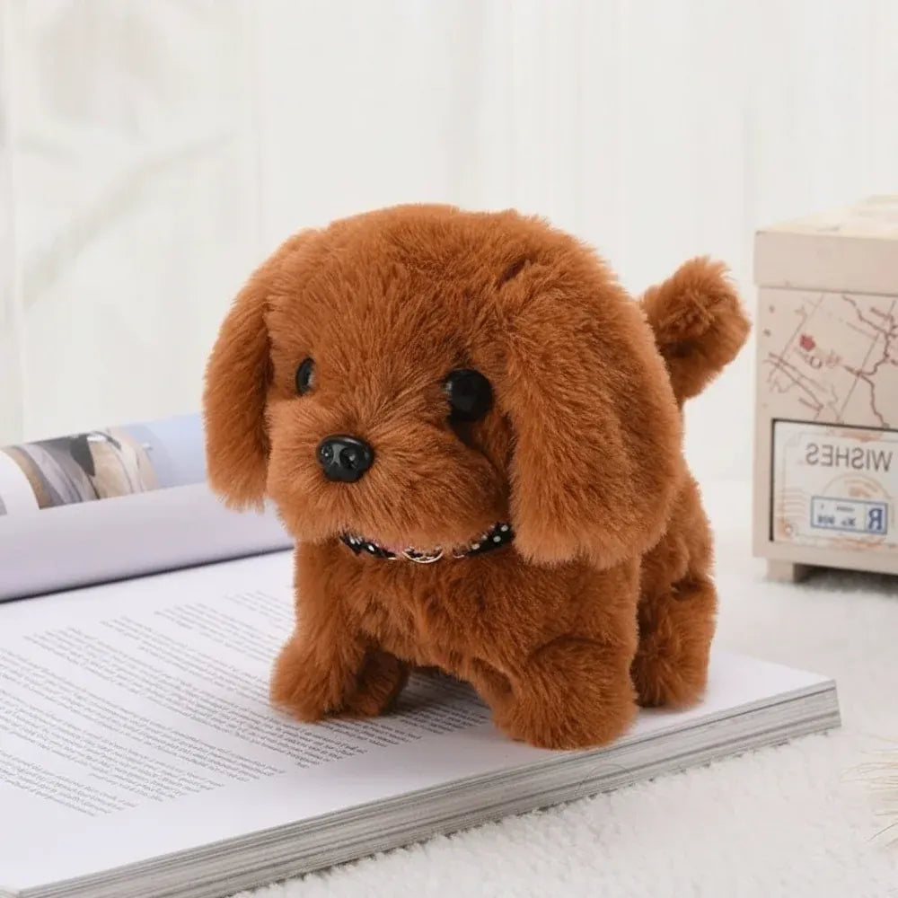 Interactive Plush Dog Toy with Realistic Motion and Sound