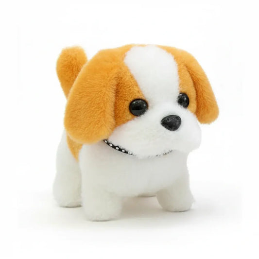 Interactive Plush Puppy Robot with Barking Motion Feature