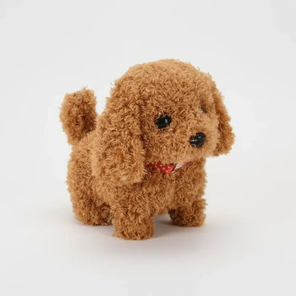 Interactive Plush Puppy Robot with Barking Motion Feature