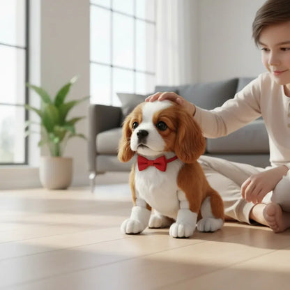 Interactive Realistic Soft Plush Puppy Dog Toy with Movement