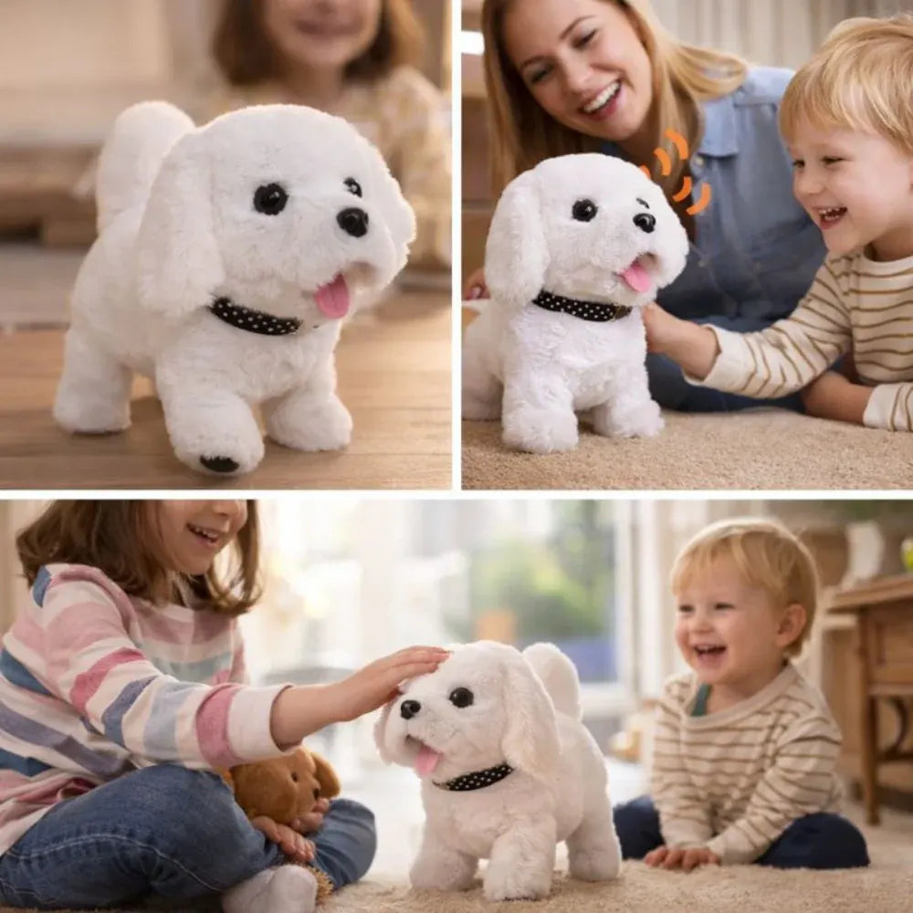 Interactive Robotic Puppy Plush – Realistic Walking Dog Toy