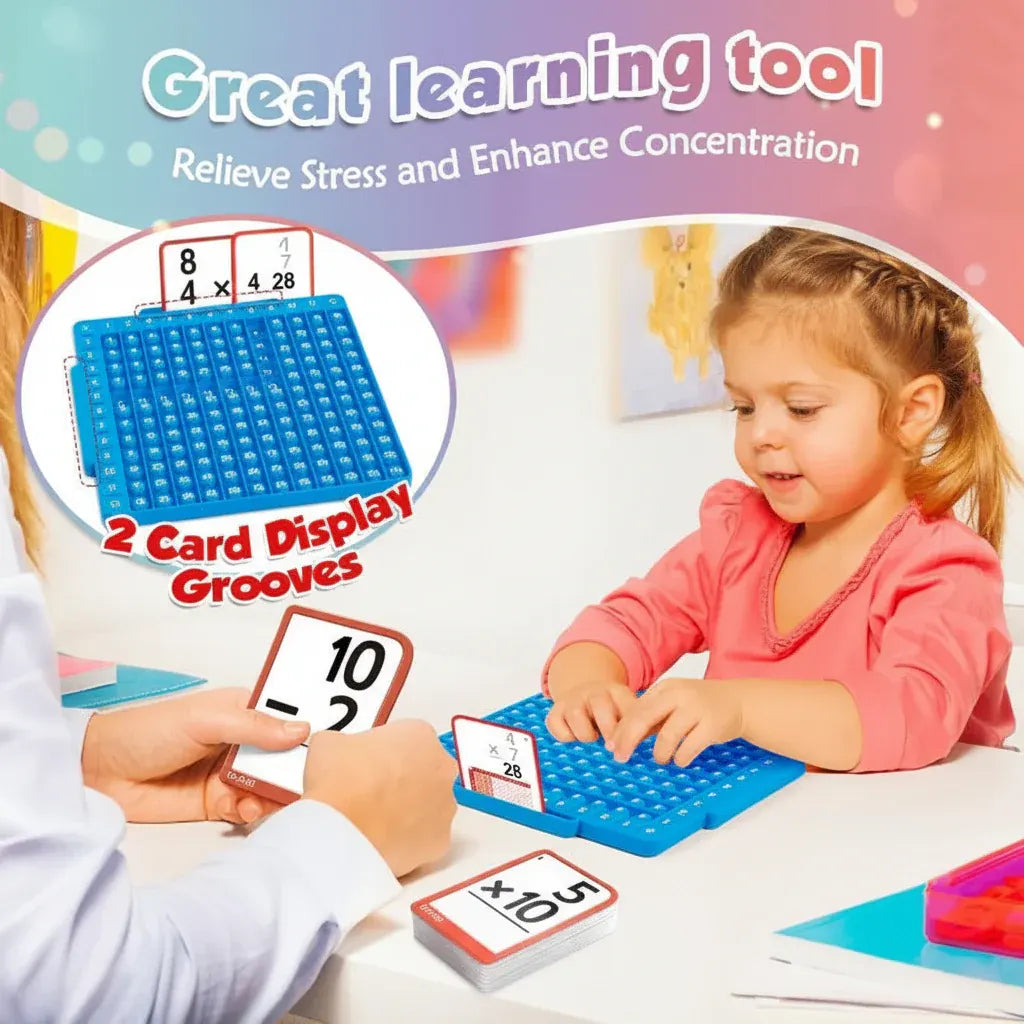 Interactive Silicone Flashcard Board Set for Math Learning