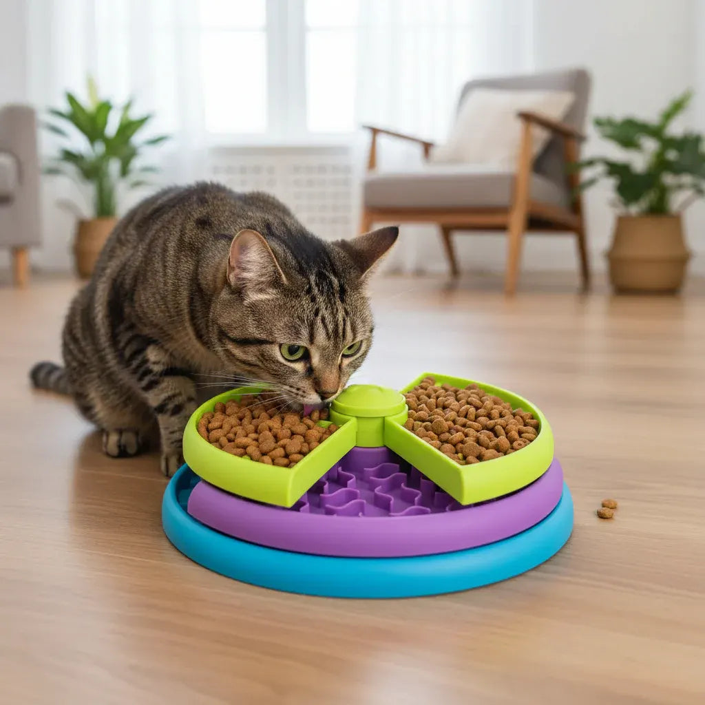Interactive Slow Feeder Puzzle Bowl for Healthy Dog Eating