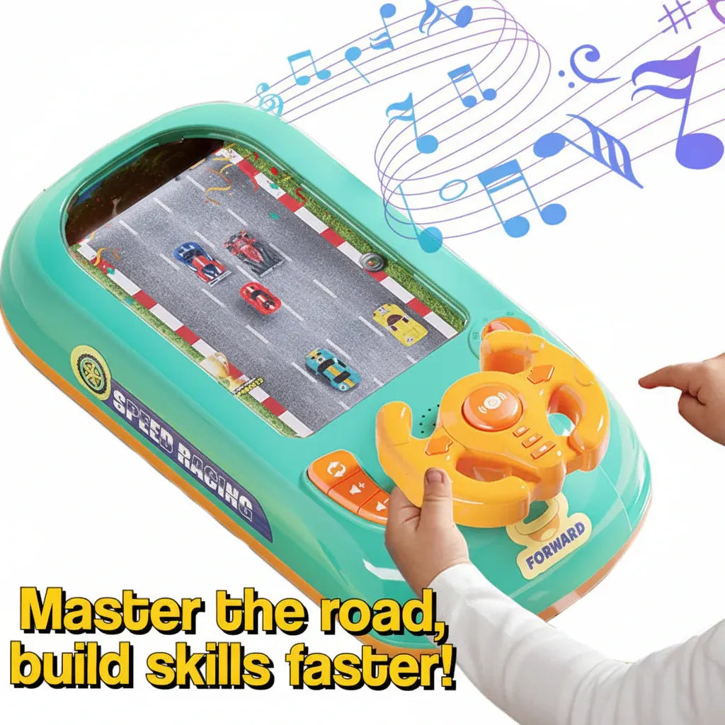 Interactive Steering Wheel Racing Game Console Toy