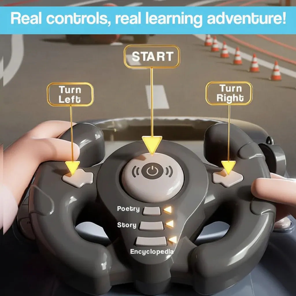 Interactive Steering Wheel Racing Game Console Toy