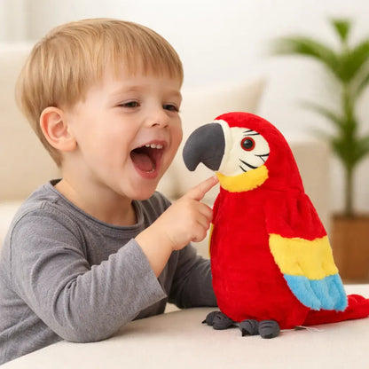 Interactive Talking Parrot Plush – Voice-Repeating Toy for Kids Learning