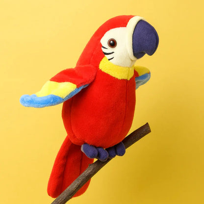 Interactive Talking Parrot Plush – Voice-Repeating Toy for Kids Learning