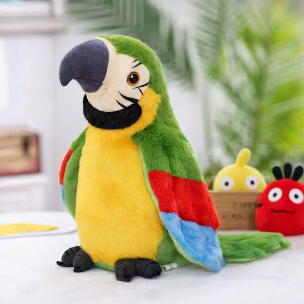 Interactive Talking Parrot Plush – Voice-Repeating Toy for Kids Learning