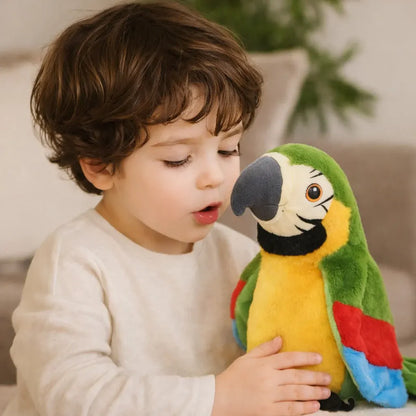 Interactive Talking Parrot Plush – Voice-Repeating Toy for Kids Learning