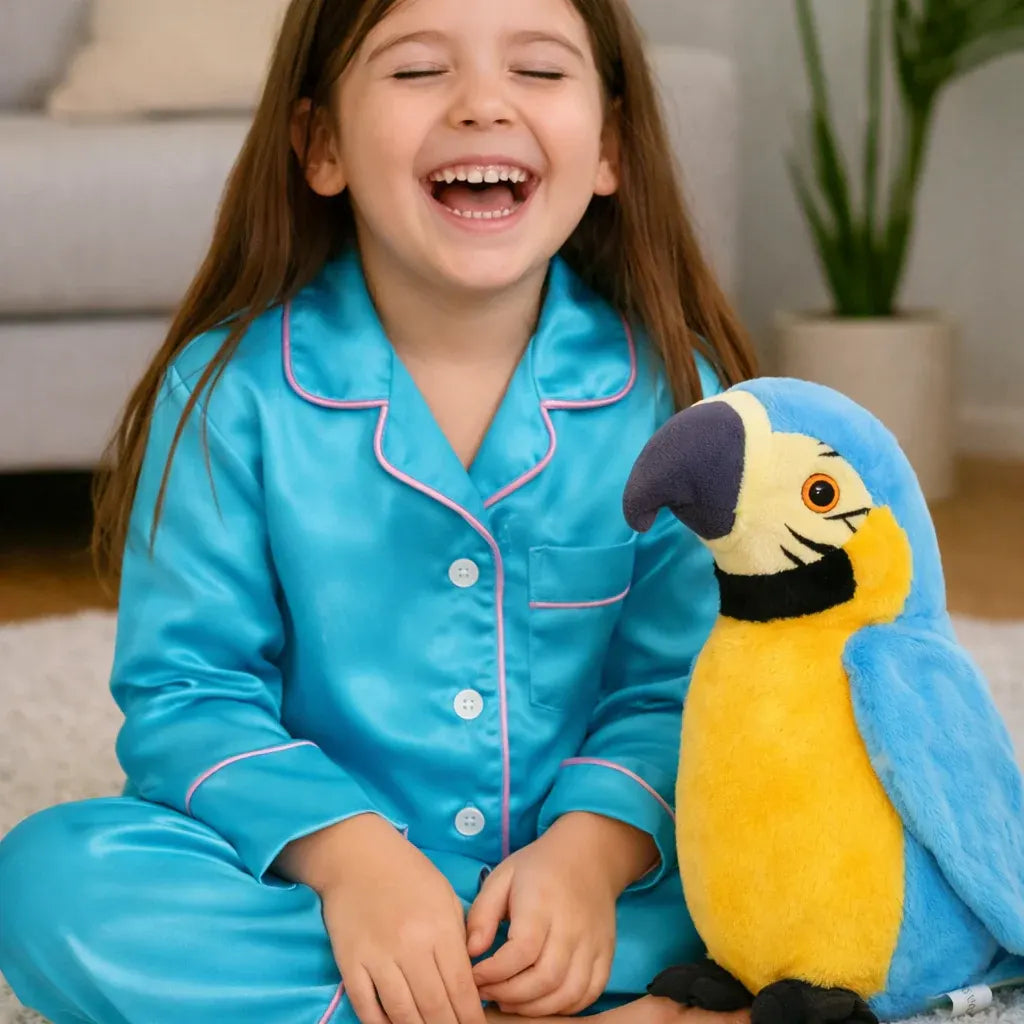 Interactive Talking Parrot Plush – Voice-Repeating Toy for Kids Learning