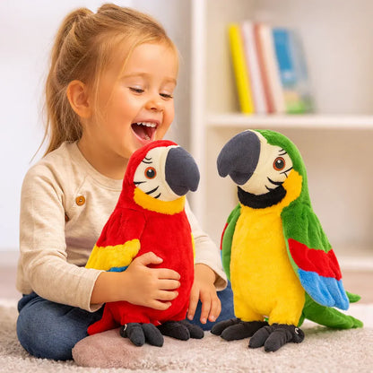 Interactive Talking Parrot Plush – Voice-Repeating Toy for Kids Learning