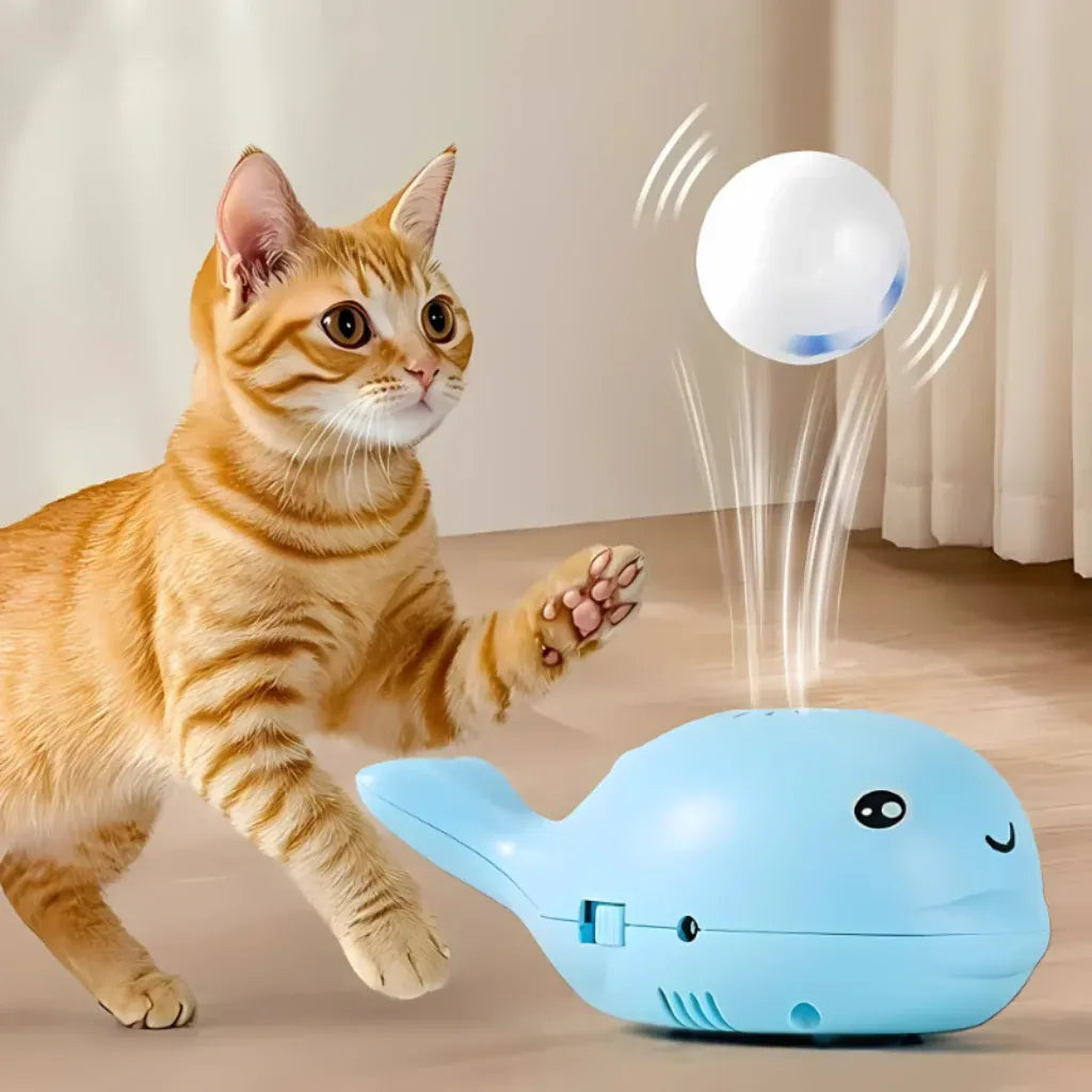 Interactive Treat-Dispensing Ball Toy for Cats – Engaging Playtime Fun