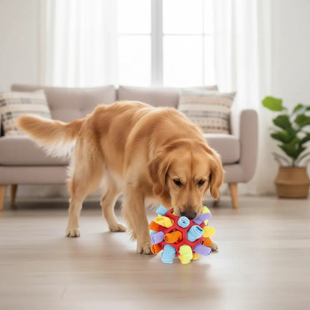 Interactive Treat-Dispensing Puzzle Ball for Dogs – Training & Play
