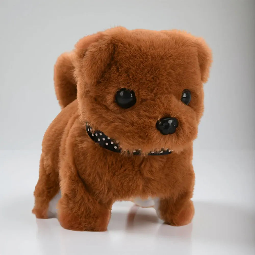 Interactive Walking Barking Plush Puppy Robot Toy for Dogs