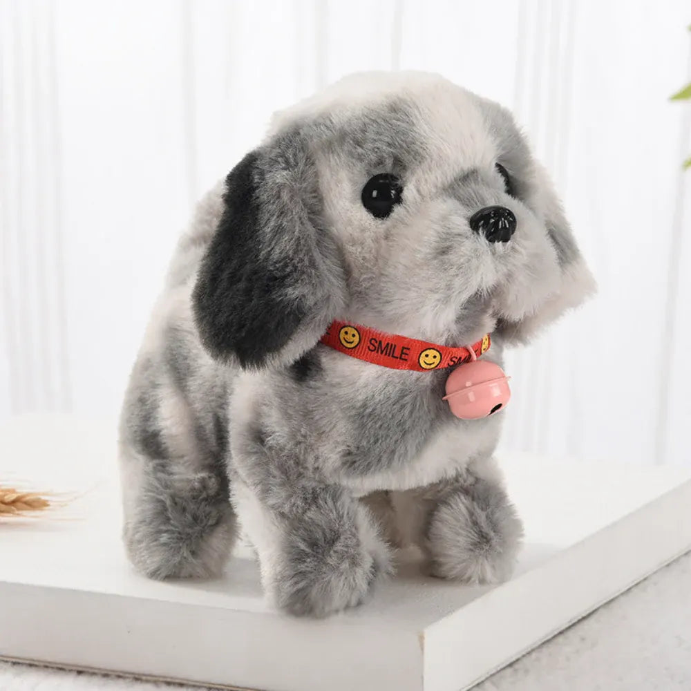 Interactive Walking Barking Plush Puppy Robot Toy for Dogs