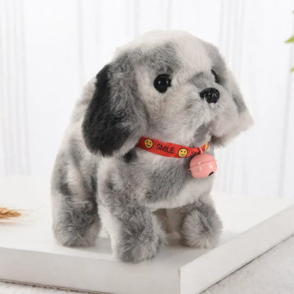 Interactive Walking Barking Plush Puppy Robot Toy for Dogs