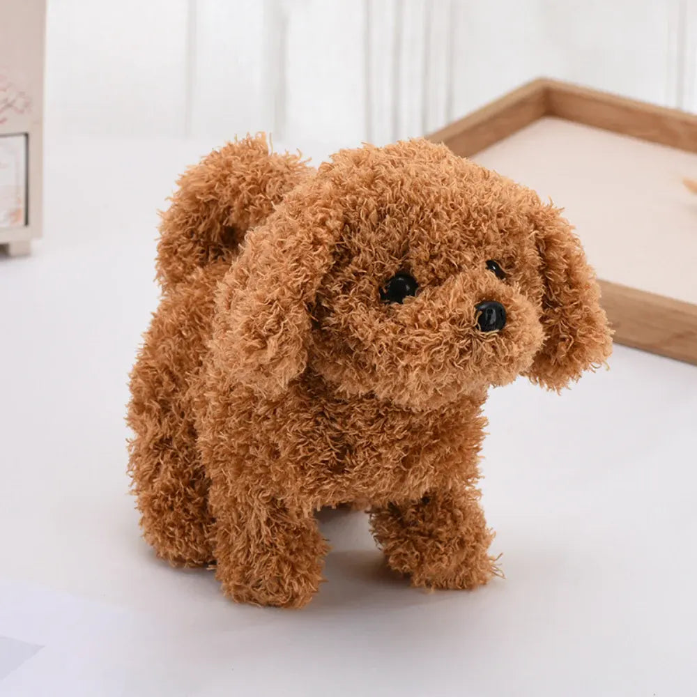 Interactive Walking Barking Plush Robot Puppy Toy