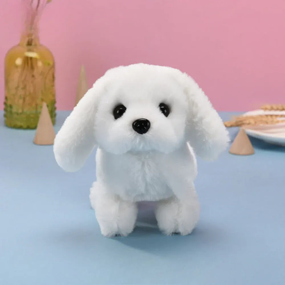Interactive Walking Barking Plush Robot Puppy Toy