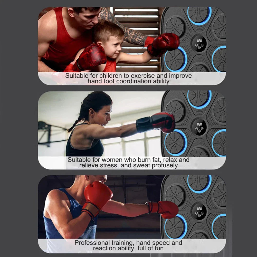 Interactive Wall-Mounted Boxing Reaction Trainer Speed Pad