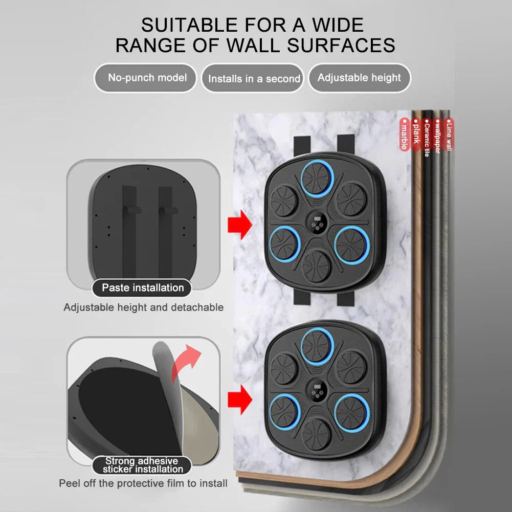Interactive Wall-Mounted Boxing Reaction Trainer Speed Pad