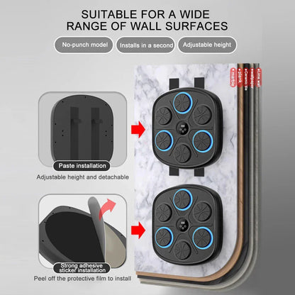 Interactive Wall-Mounted Boxing Reaction Trainer Speed Pad
