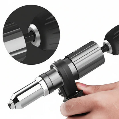 Interchangeable Nozzle Adapter Kit for Rivet Drill Attachment