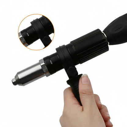 Interchangeable Nozzle Adapter Kit for Rivet Drill Attachment