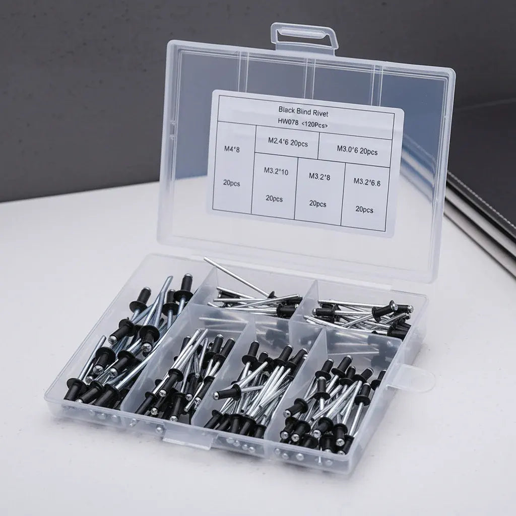 Interchangeable Nozzle Adapter Kit for Rivet Drill Attachment