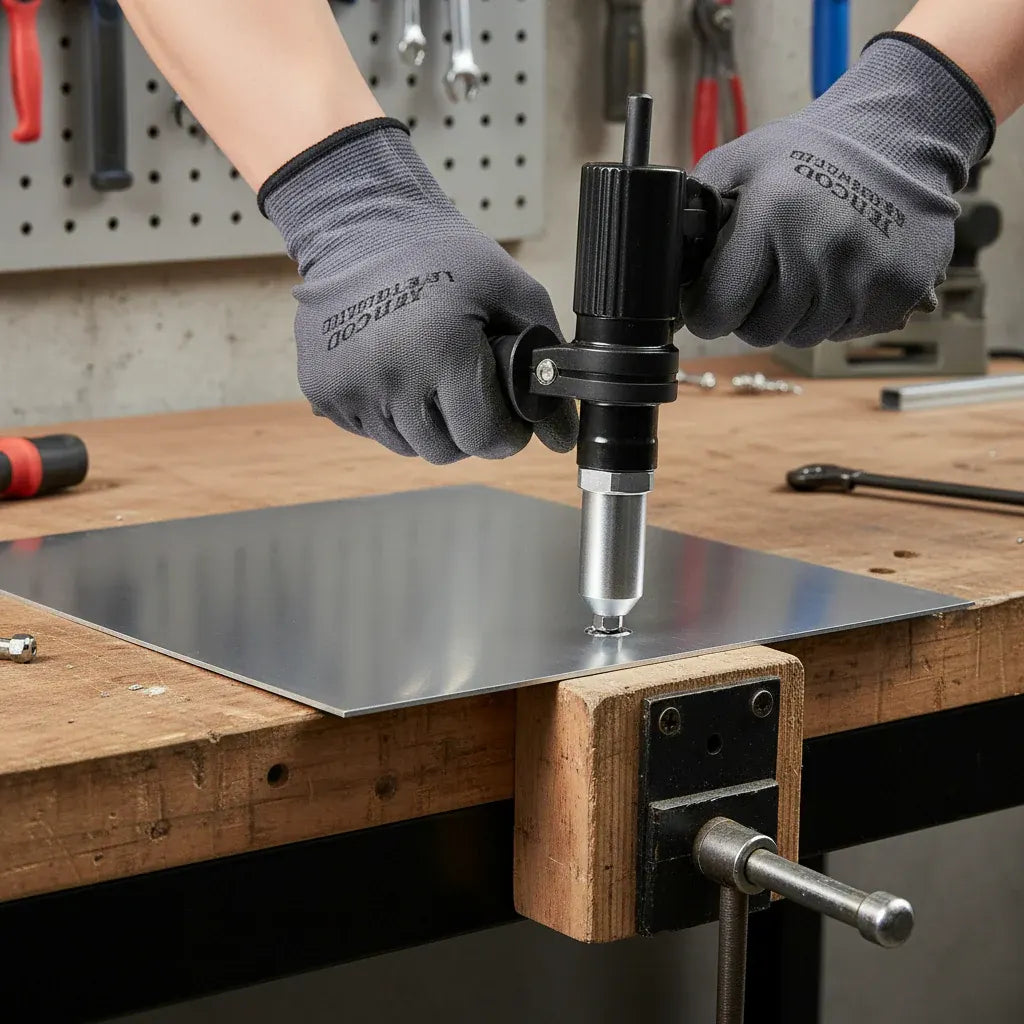Interchangeable Nozzle Adapter Kit for Rivet Drill Attachment