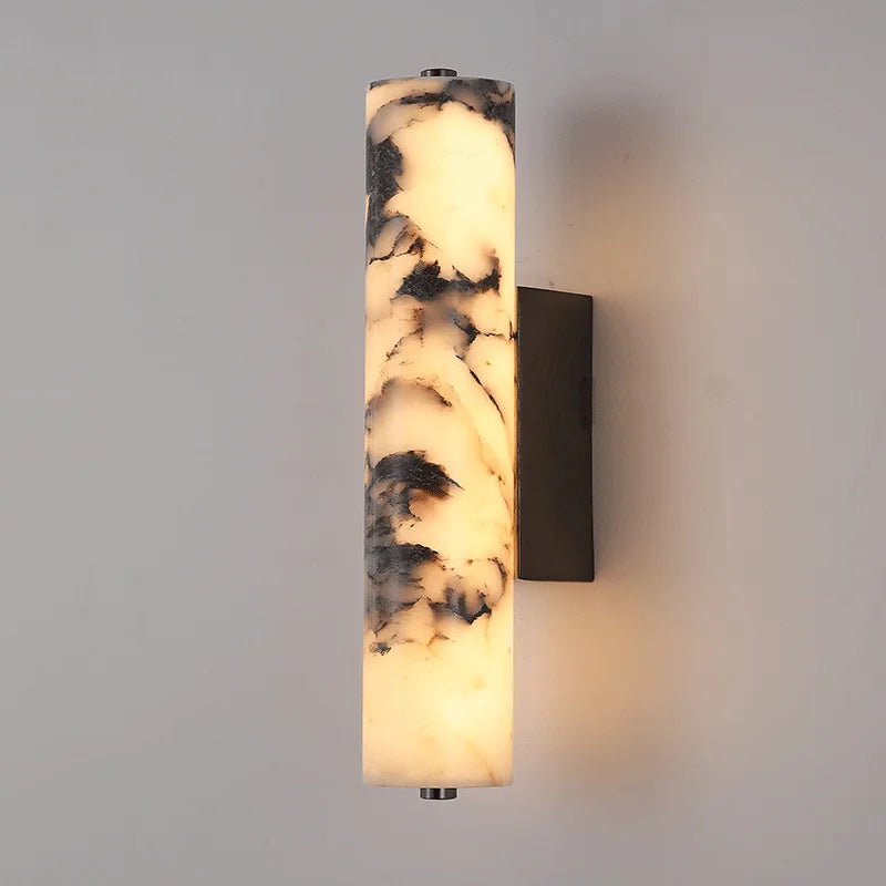 Italian-Inspired Natural Marble Wall Sconce | Modern Luxury Lighting Fixture