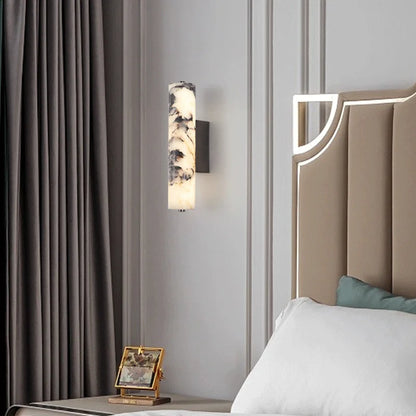 Italian-Inspired Natural Marble Wall Sconce | Modern Luxury Lighting Fixture