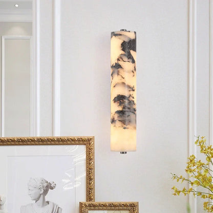 Italian-Inspired Natural Marble Wall Sconce | Modern Luxury Lighting Fixture