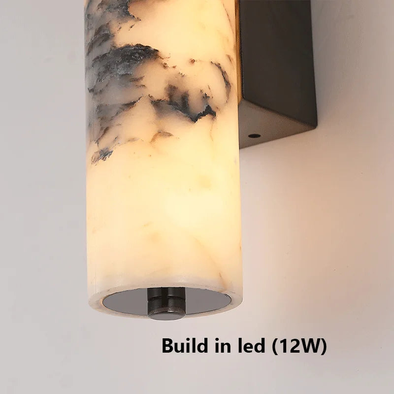 Italian-Inspired Natural Marble Wall Sconce | Modern Luxury Lighting Fixture