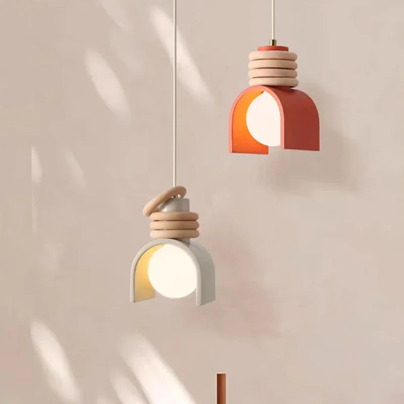 Japanese Minimalist Resin Pendant Light – Wabi-Sabi Inspired Design
