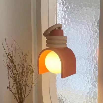 Japanese Minimalist Resin Pendant Light – Wabi-Sabi Inspired Design
