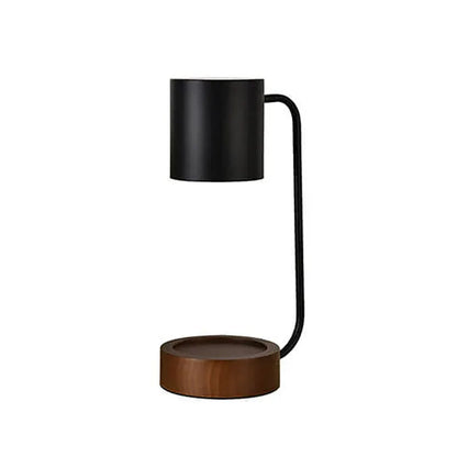 Japanese Minimalist Wood & Metal Table Lamp