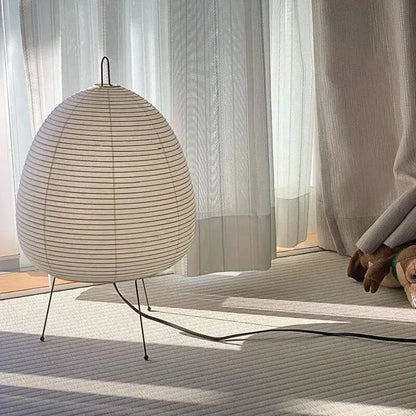 Japanese Rice Paper Table Lamp | Minimalist Zen Home Lighting