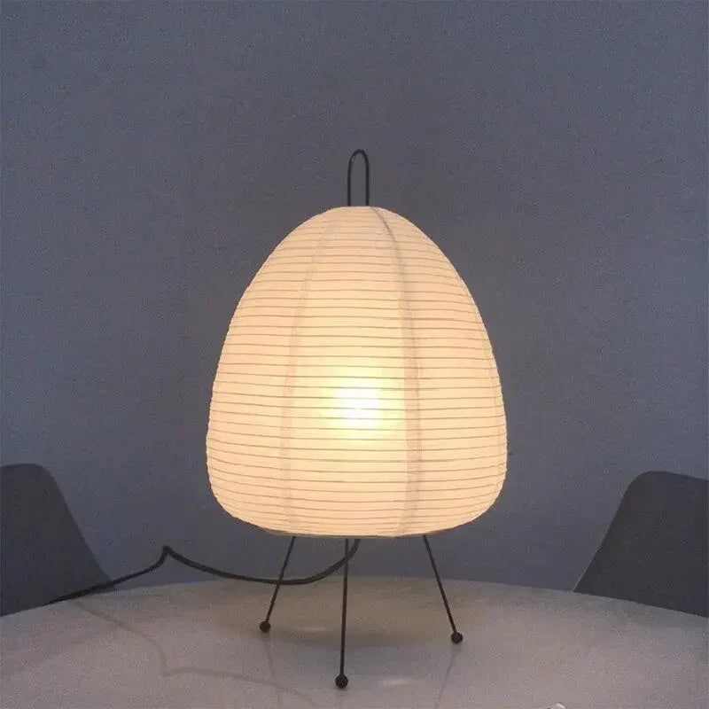 Japanese Rice Paper Table Lamp | Minimalist Zen Home Lighting