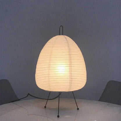 Japanese Rice Paper Table Lamp | Minimalist Zen Home Lighting