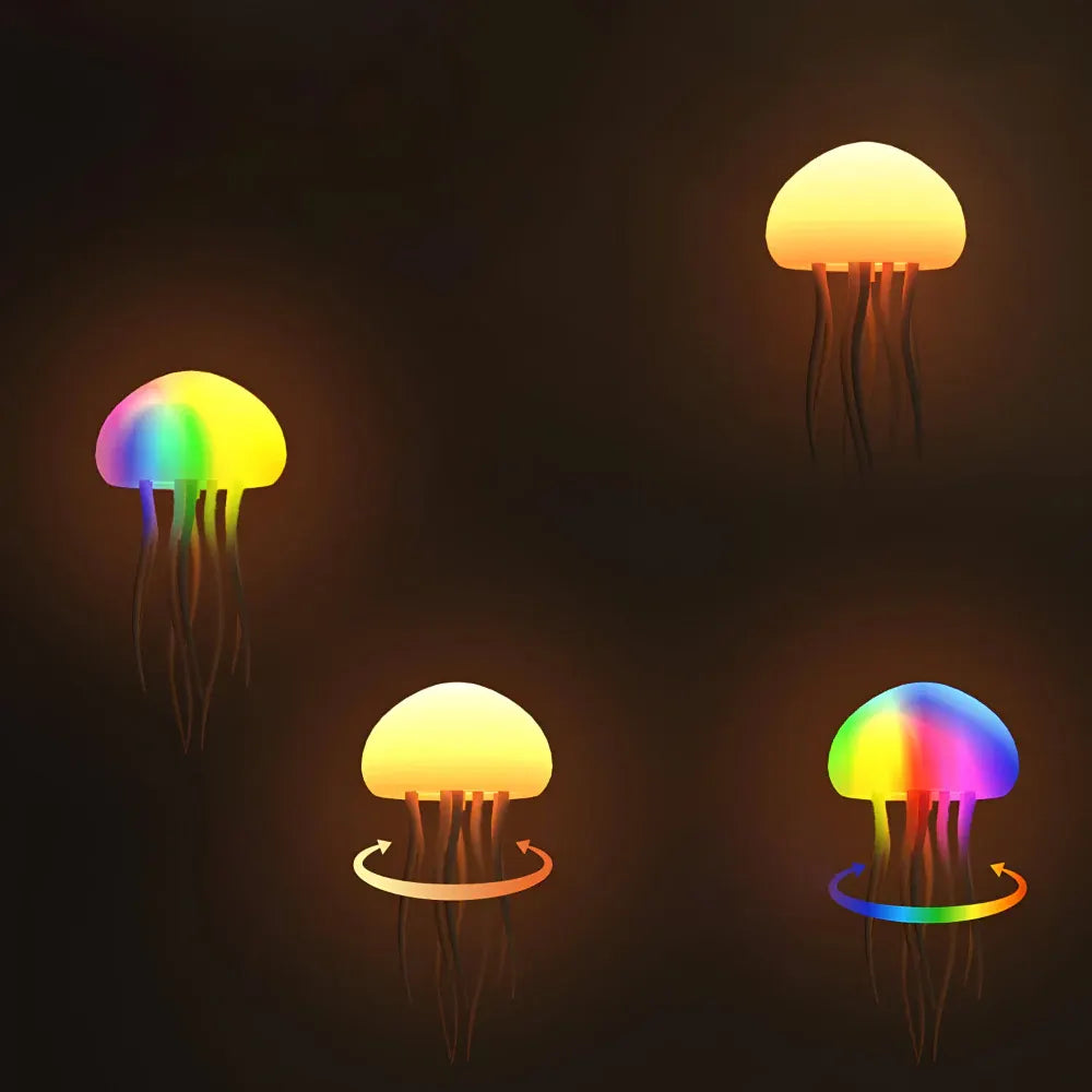 Jellyfish Style LED Night Light Ambient Mood Décor Lamp