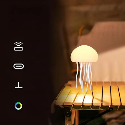 Jellyfish Style LED Night Light Ambient Mood Décor Lamp