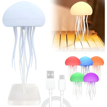 Jellyfish Style LED Night Light Ambient Mood Décor Lamp