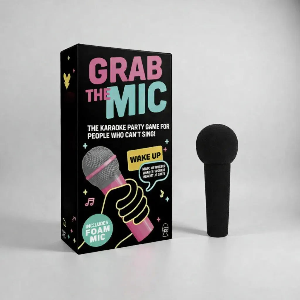 Karaoke Singing Challenge Card Game with Microphone