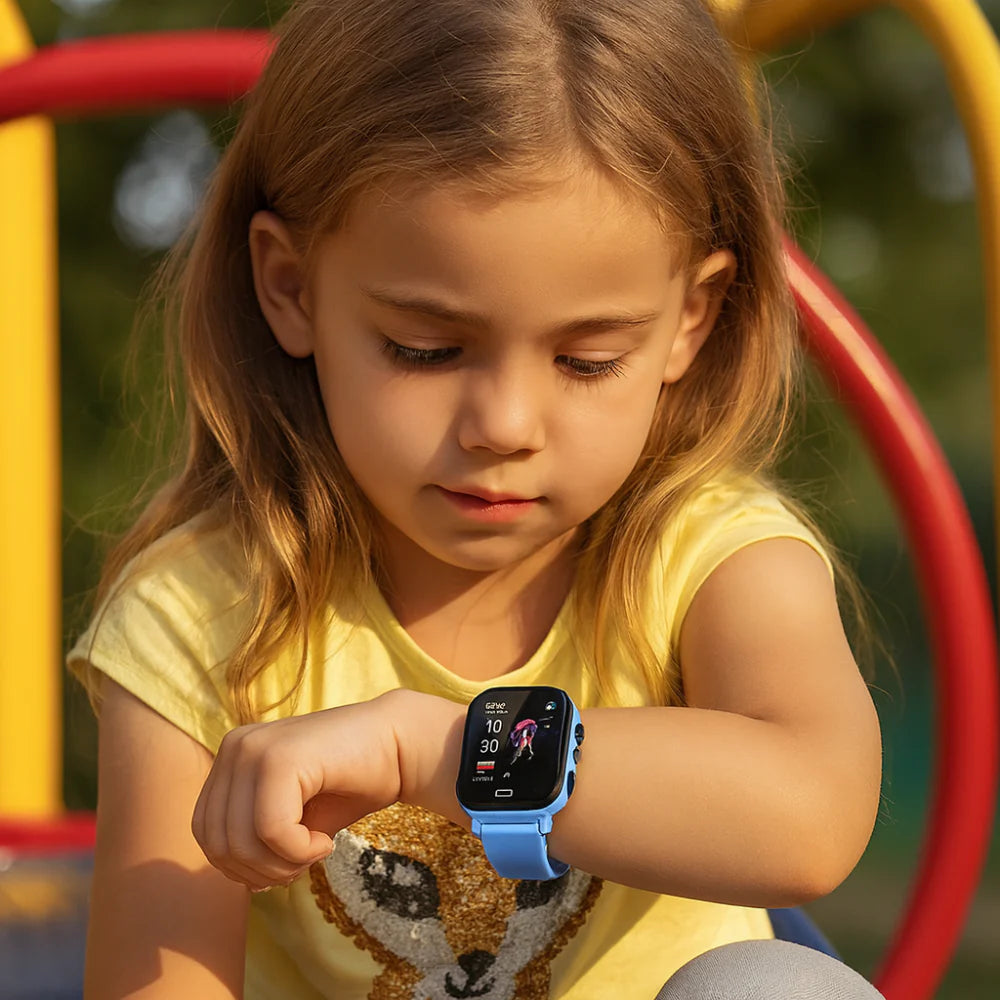 Kids 4G GPS Smartwatch with Camera, IP67 Waterproof Touchscreen Activity Tracker