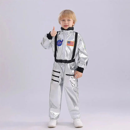 Kids Astronaut Jumpsuit Halloween Costume Outfit