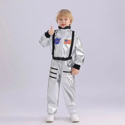 Kids Astronaut Jumpsuit Halloween Costume Outfit