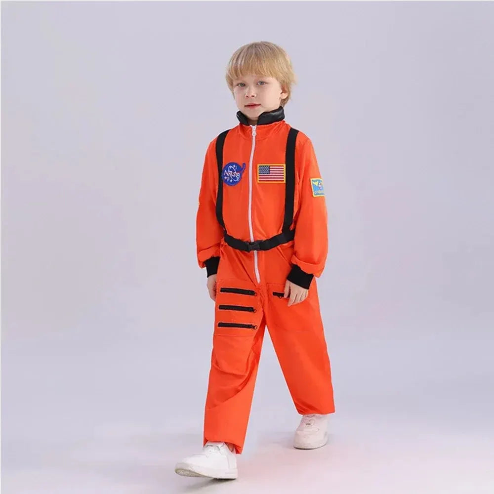 Kids Astronaut Jumpsuit Halloween Costume Outfit