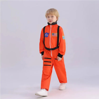 Kids Astronaut Jumpsuit Halloween Costume Outfit